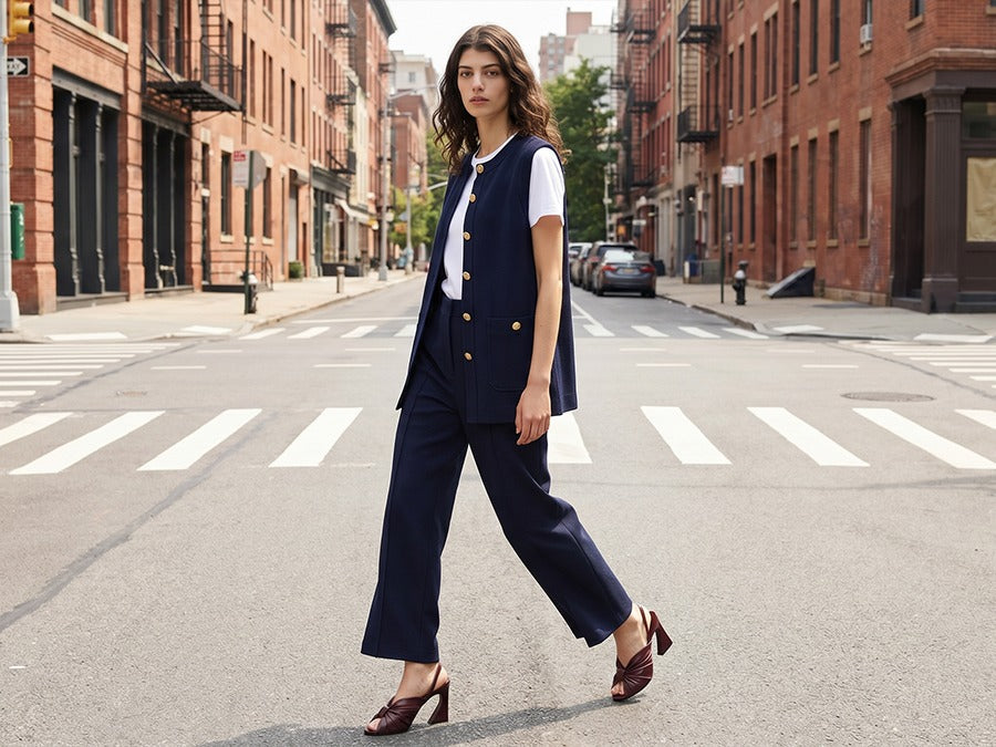 The New Feminine Tailoring: How to Wear Vests, Wide-Leg Pants and Soft Blazers