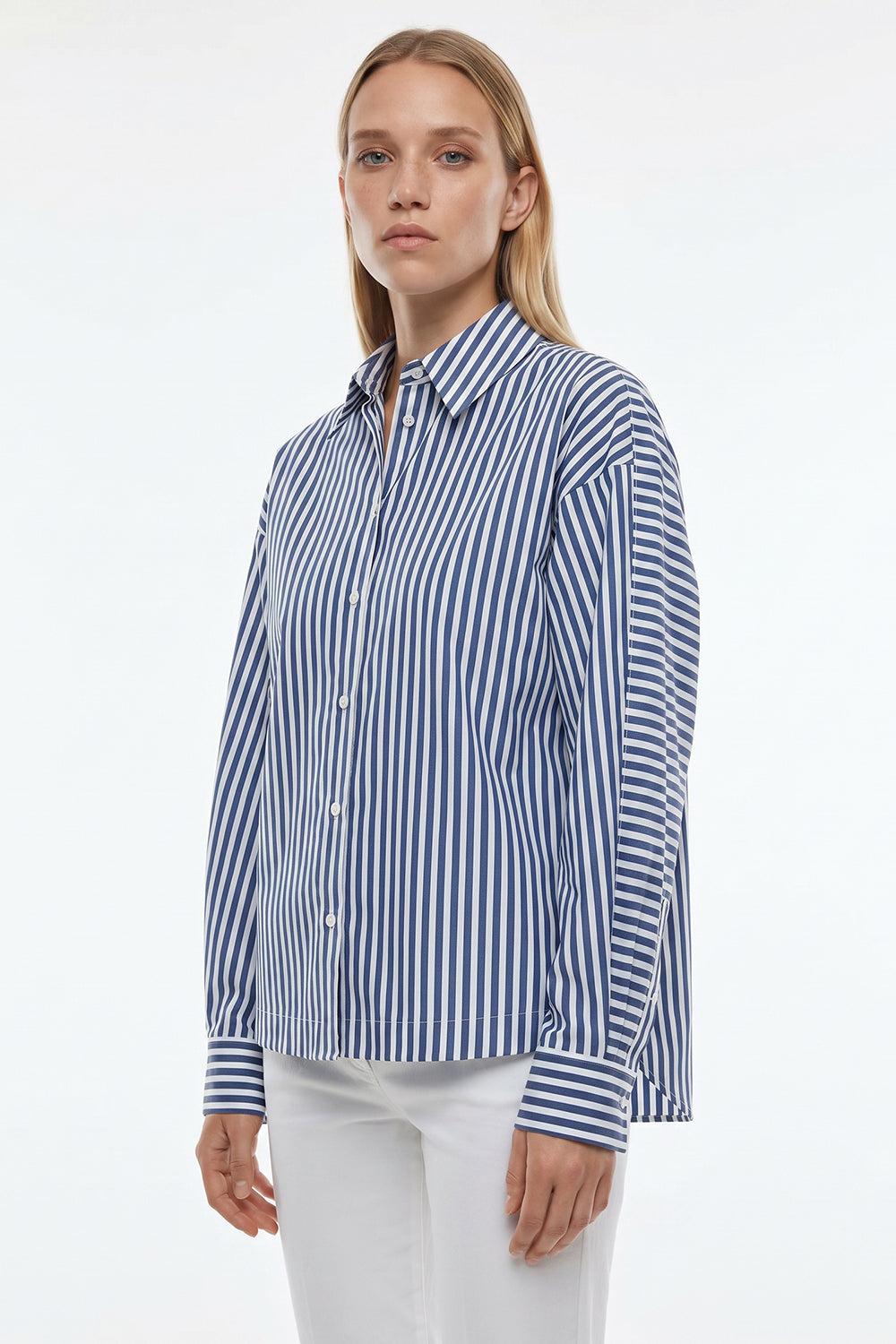 Emersyn Cotton Shirt - BLUE