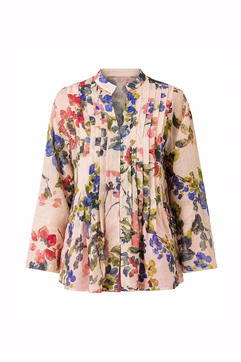 Jazlyn Floral Printed Blouse - MULTI COLOR