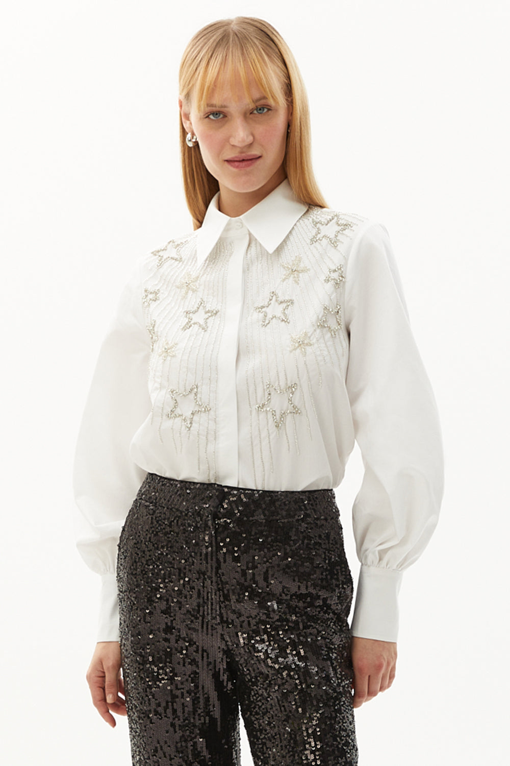 Bernard Embroidered Cotton Shirt - ECRU