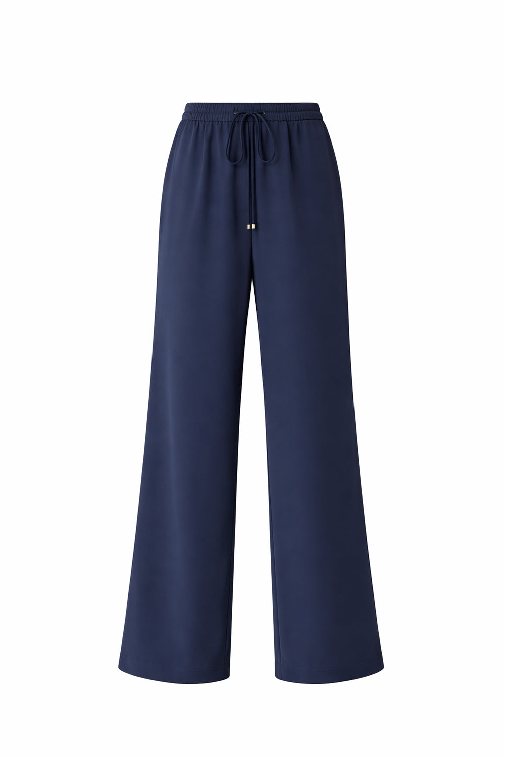 Drawstring Wide Leg Trousers – NAVY