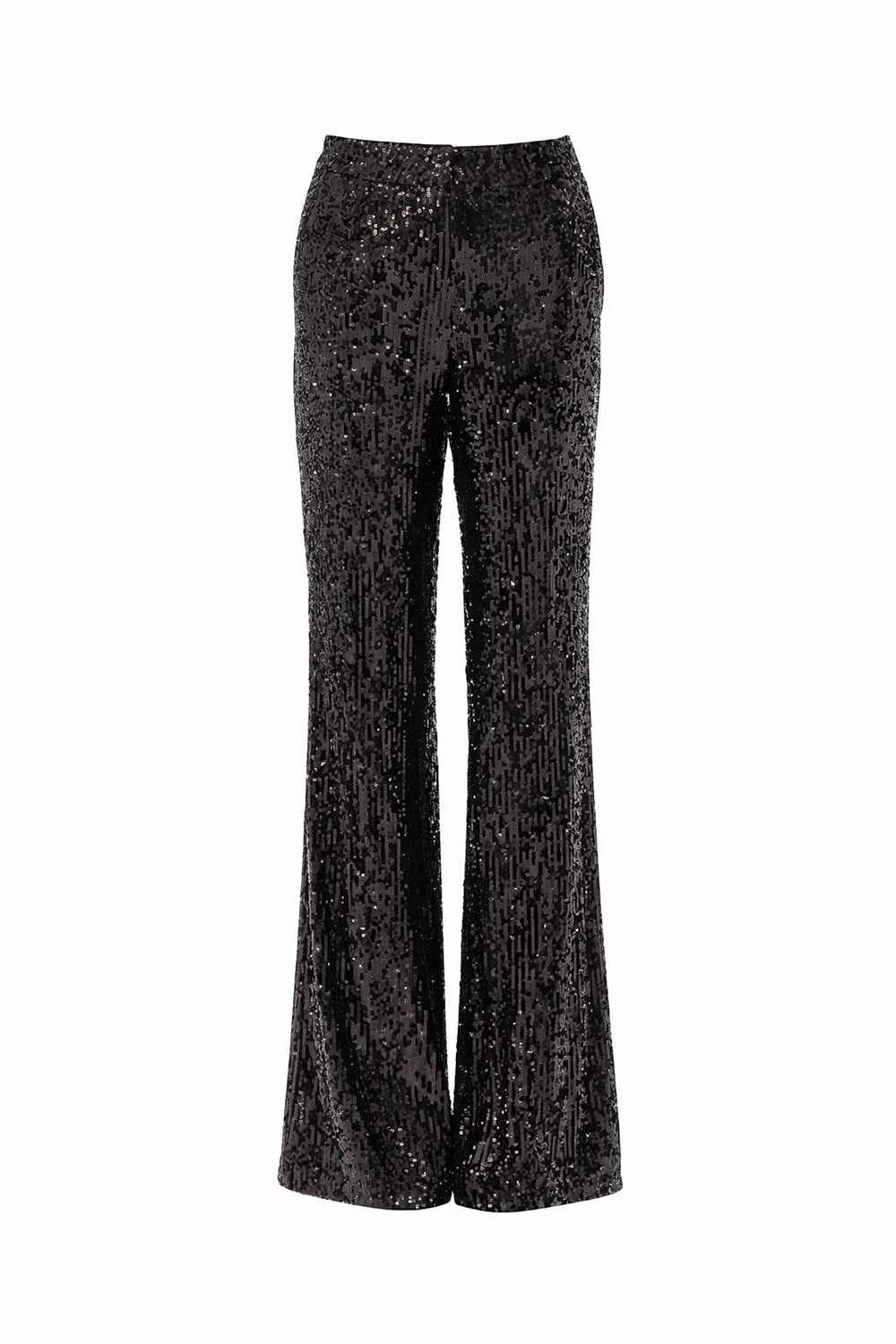 Arvid Pants Sequin Embellished Lined Wide Leg Pants - Black