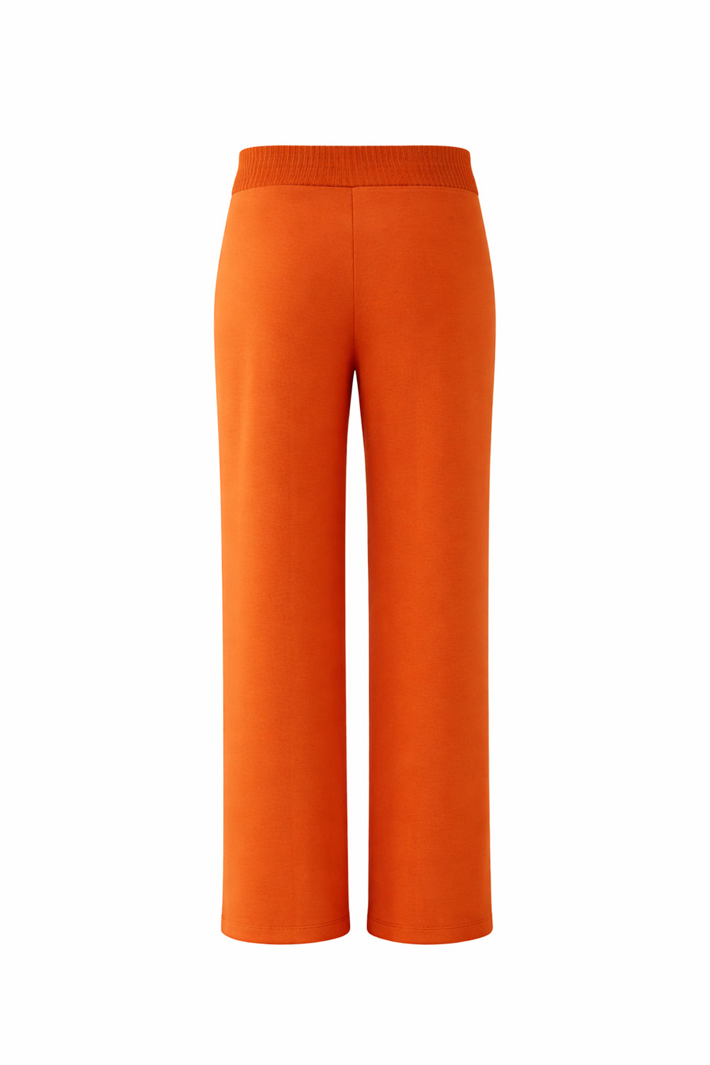 Elastic Waist Straight Cut Pants – ORANGE