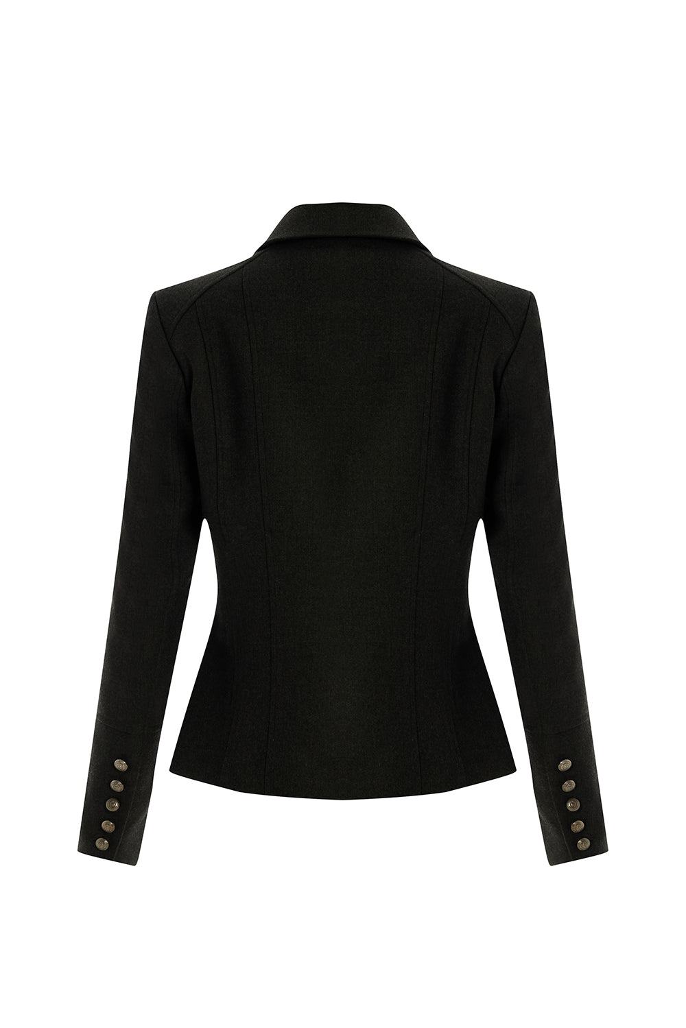 Aubrie Structured Shirt Collar Jacket with Pockets