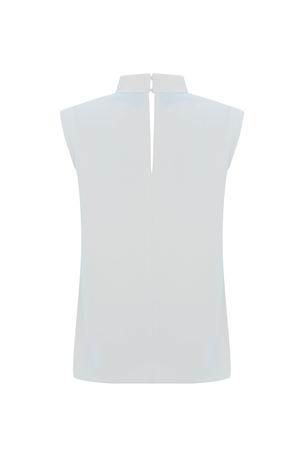 Ashlyn Cream Sleeveless Cowl Neck Blouse