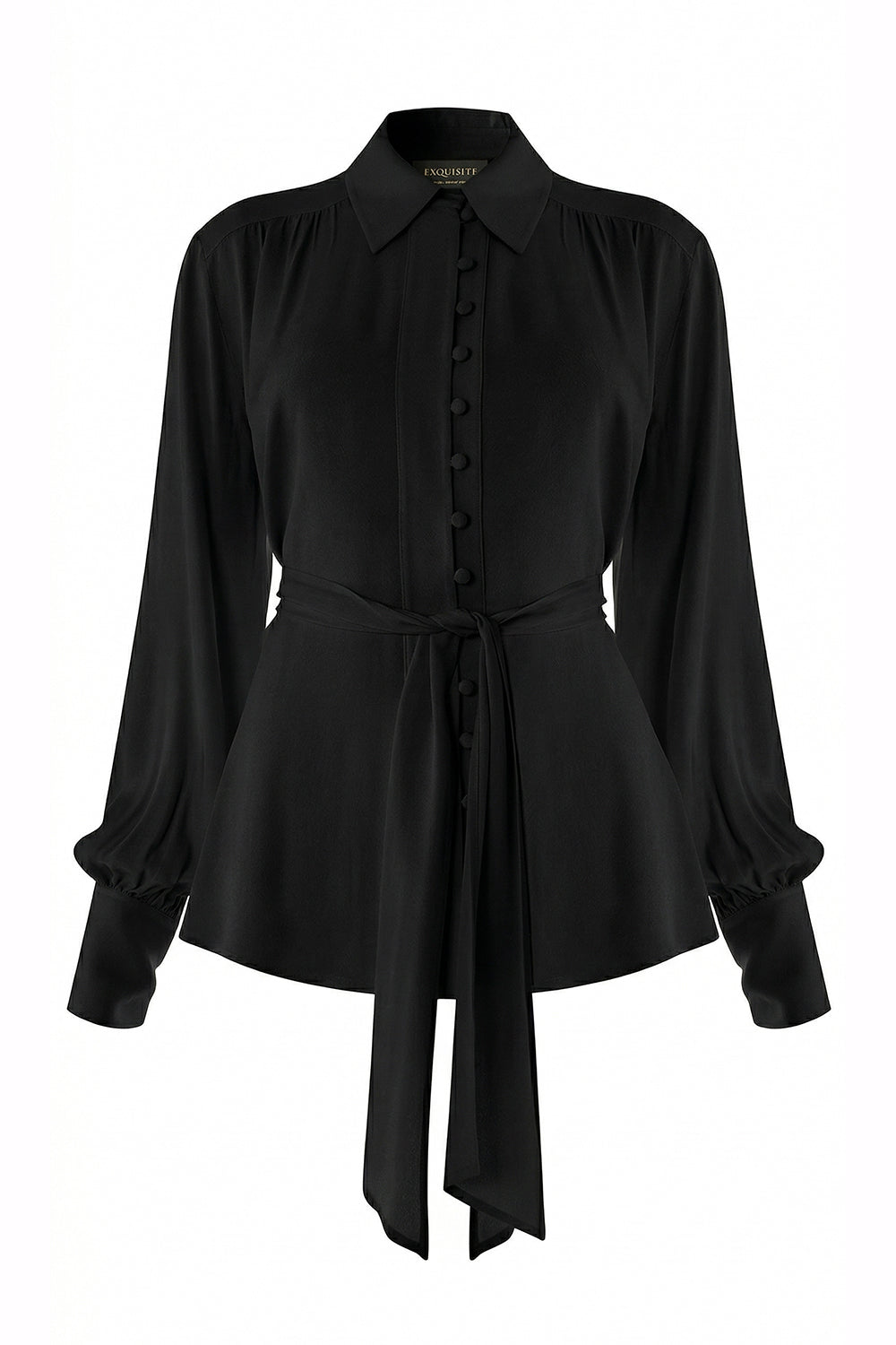 Harlee Long Sleeve Shirt - BLACK