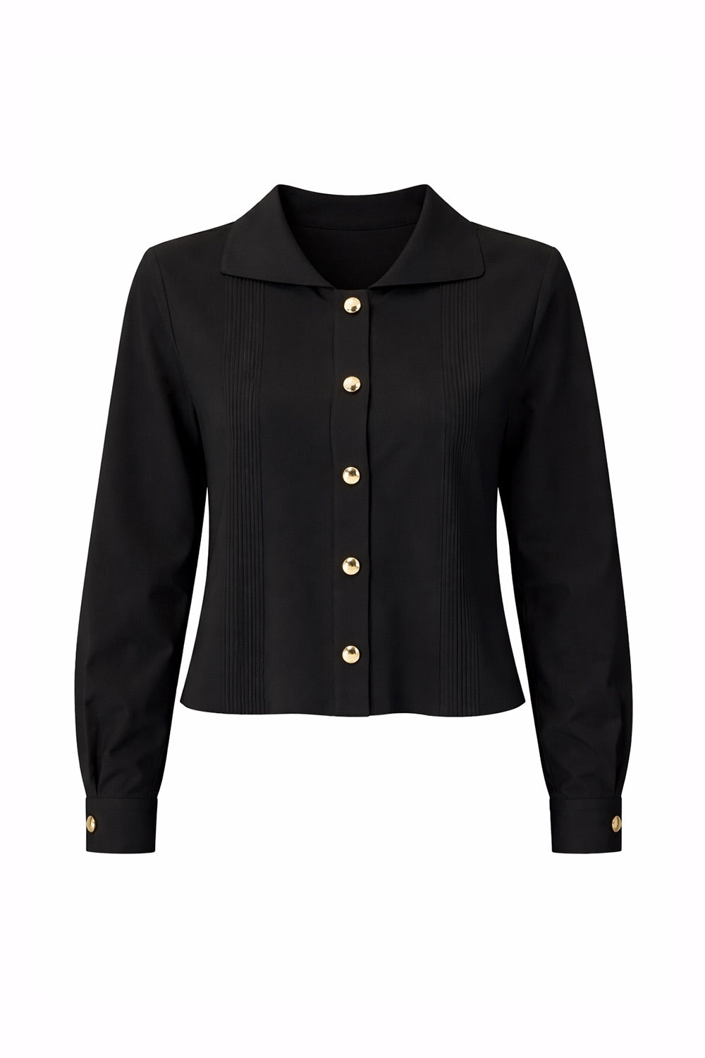 Corinne Poplin Shirt – BLACK