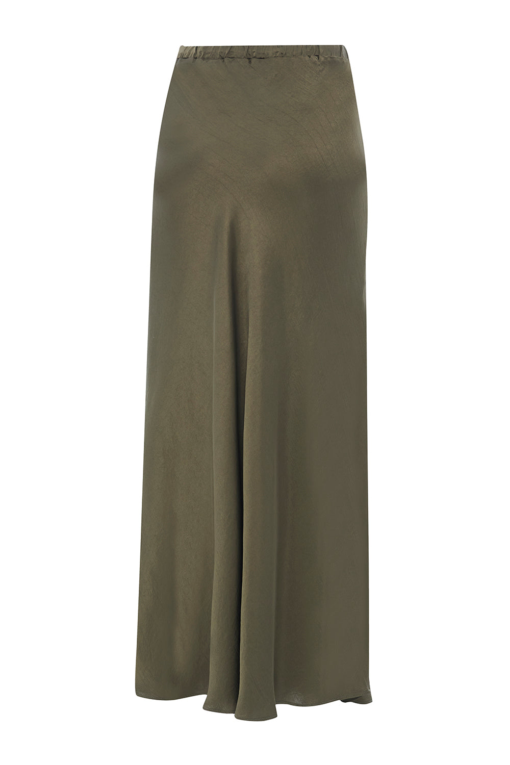 Liv Khaki Pocketed Midi Skirt