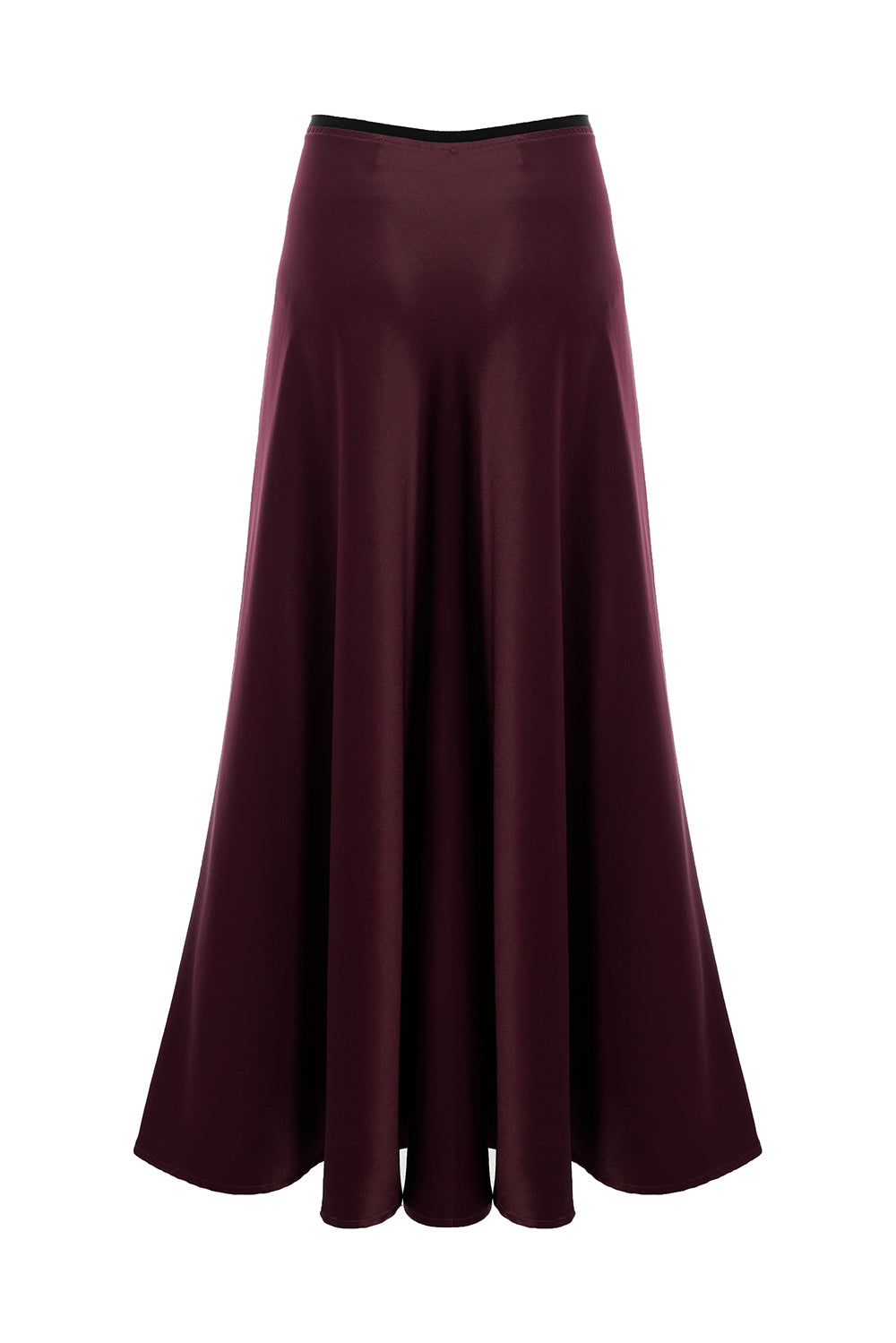 Justice Black A-Line Midi Skirt