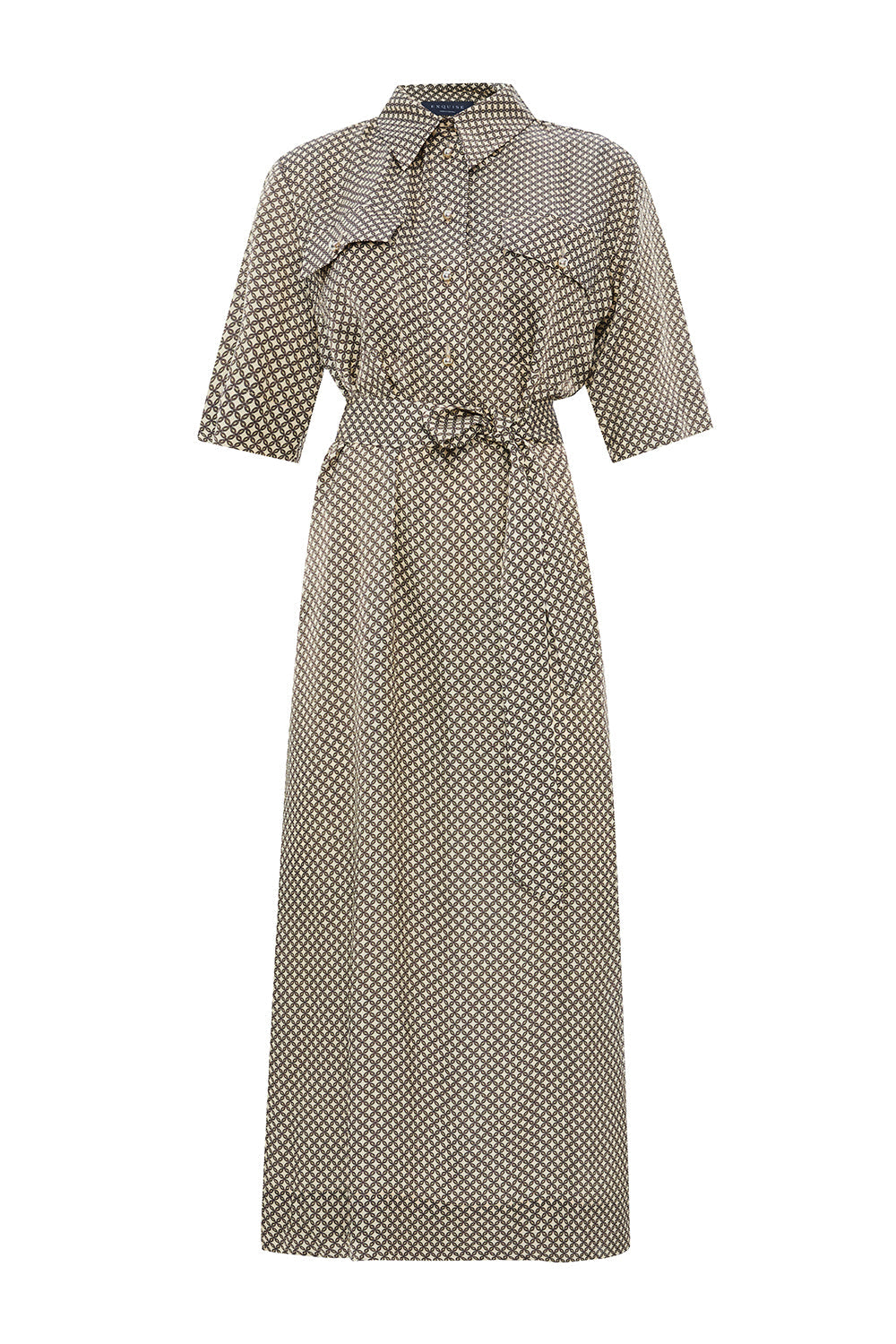 Sasha Printed Short Sleeve Shirt Dress