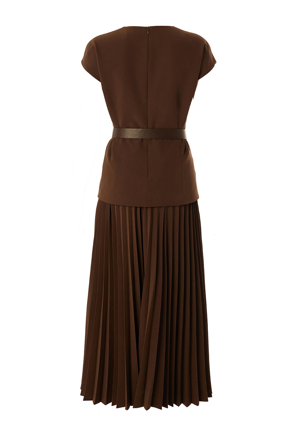 Jolie Midi Dress - BROWN