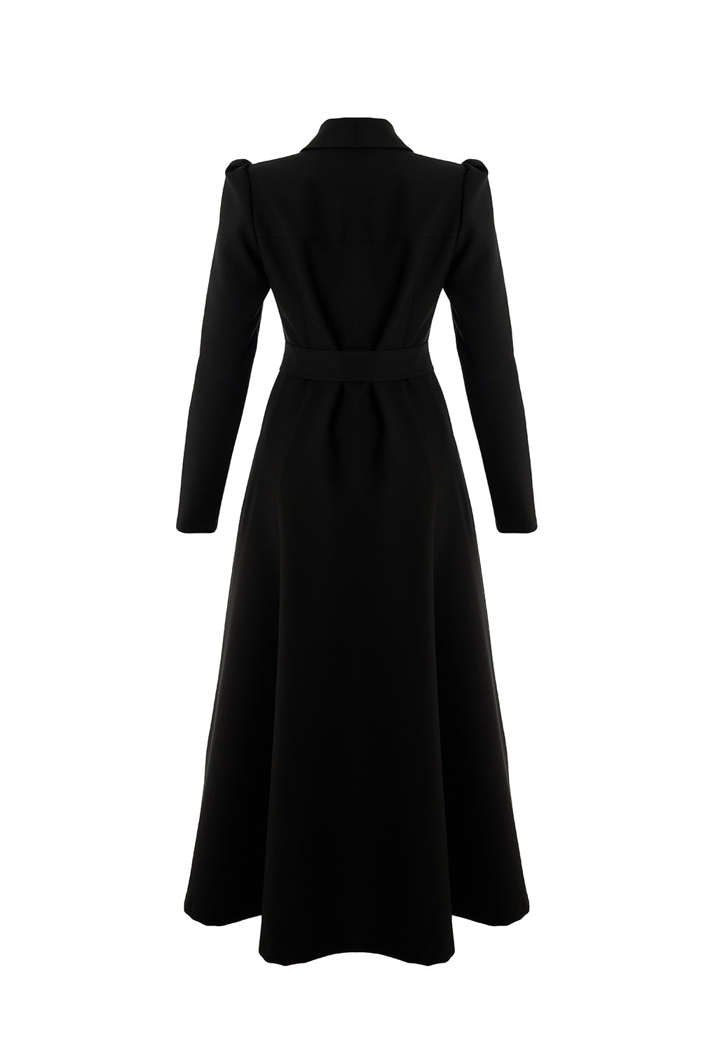 Bailee Belted Long Sleeve Shirt Collar Dress with Pockets