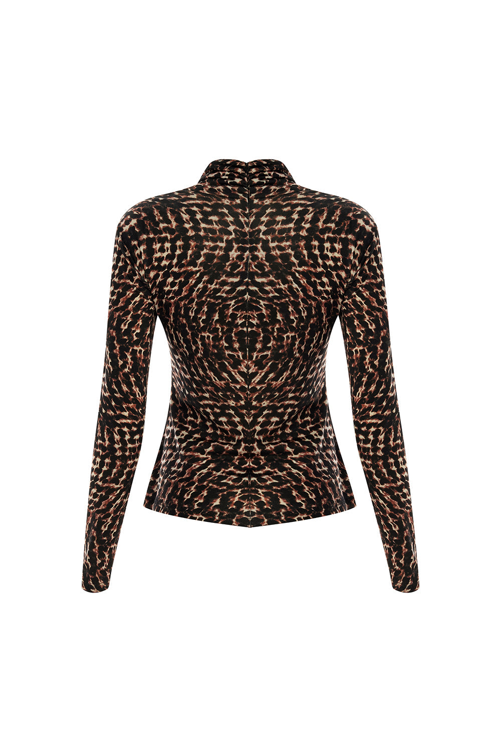 Ensley Printed Turtleneck Blouse