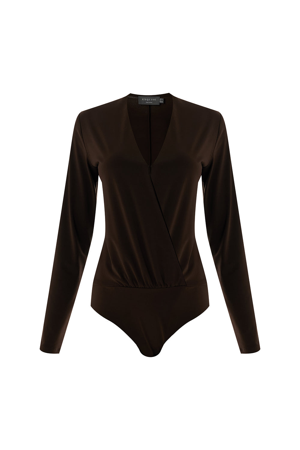 Meilani V-Neck Long Sleeve Knit Bodysuit