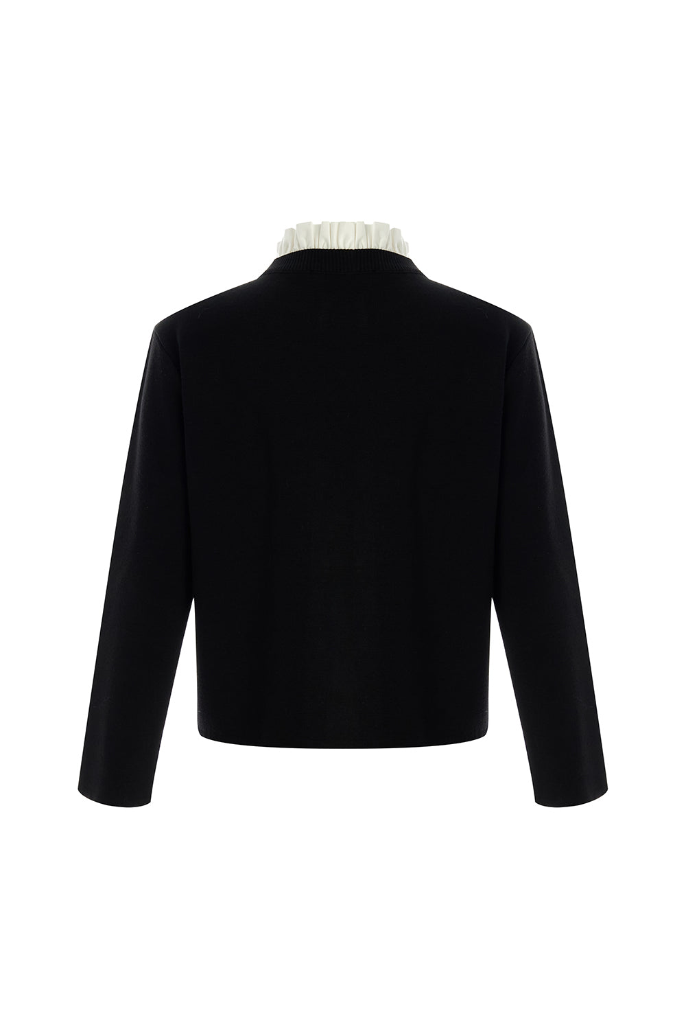 Kamilah Removable Collar Crew Neck Cardigan