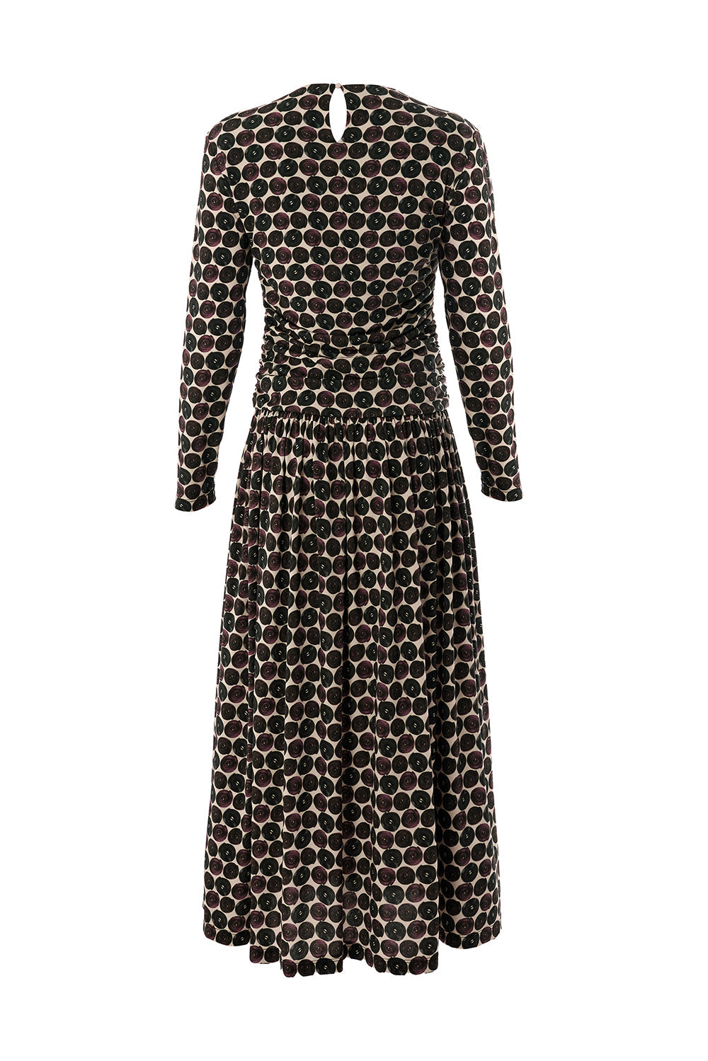 Janiyah Geo Print Long Sleeve Crew Neck Knit Dress