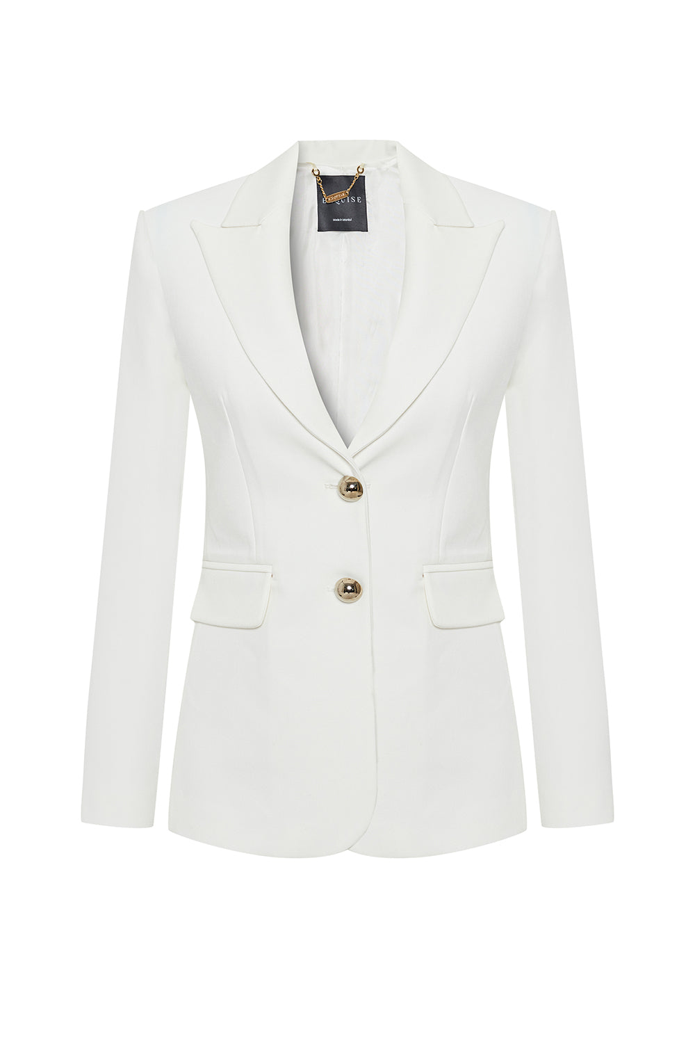 River Fitted Blazer - WHITE