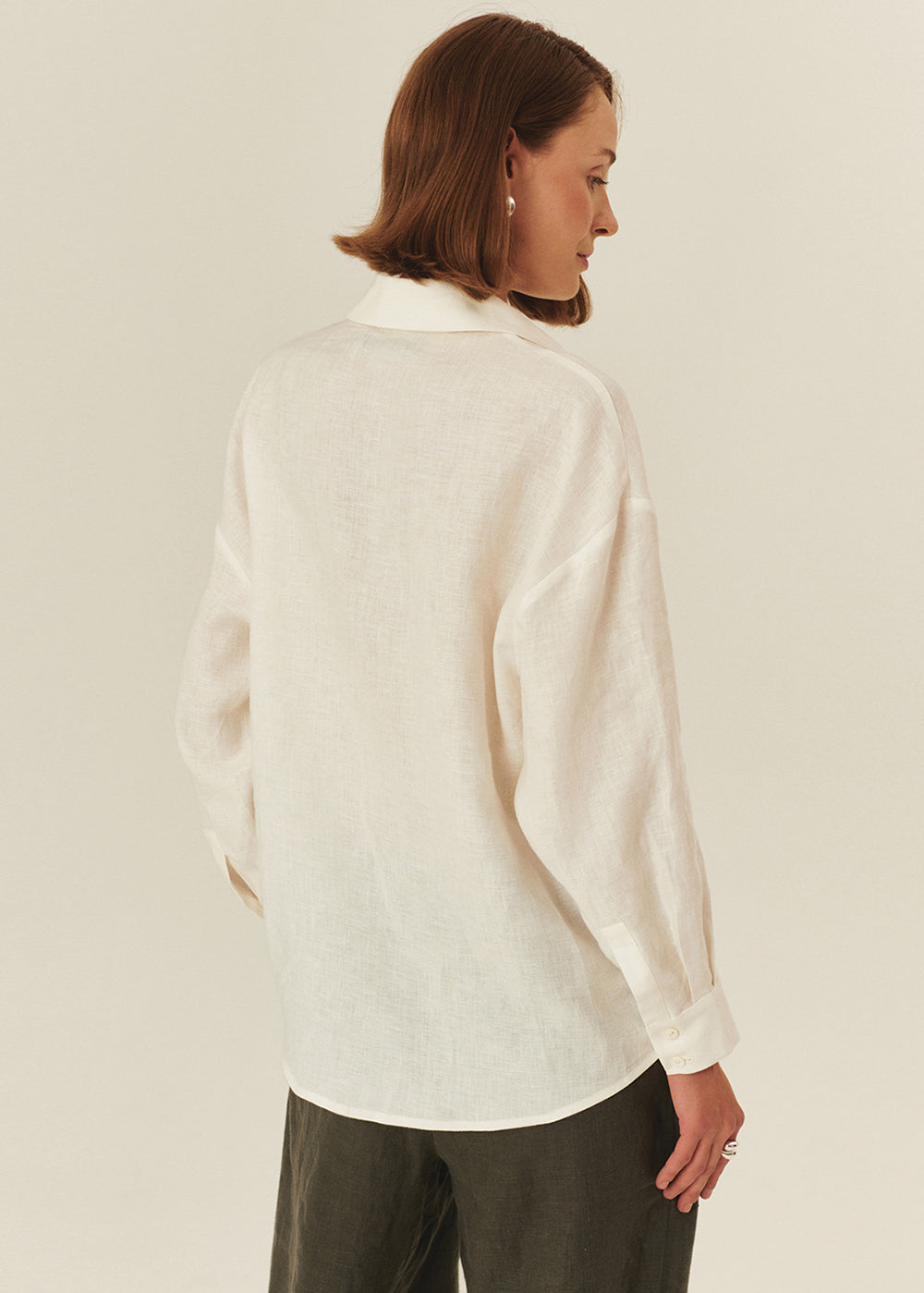Floral Embroidered Linen Shirt