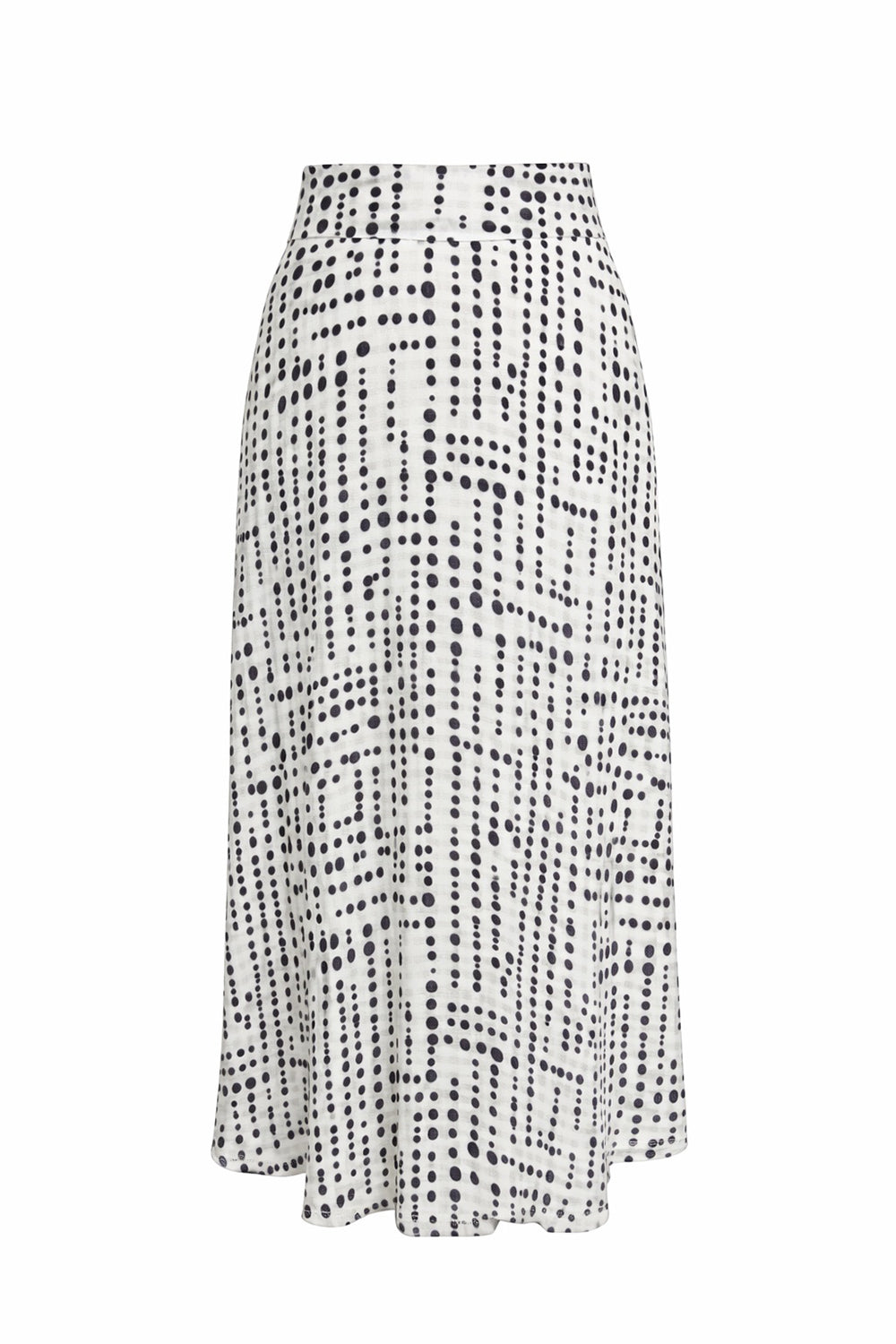 A Line Patterned Midi Skirt - MULTI COLOR