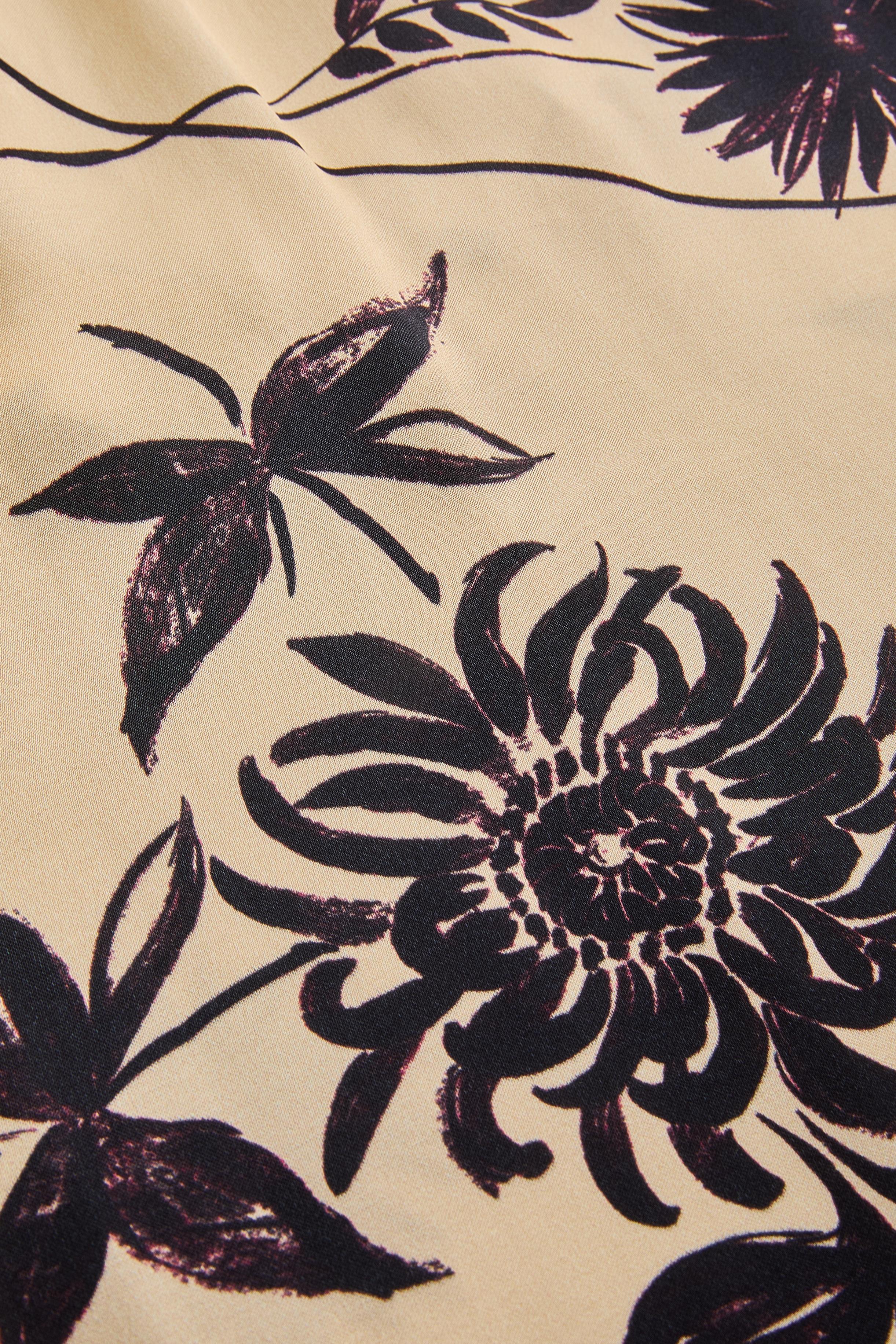 Halterneck Floral Viscose Maxi Dress