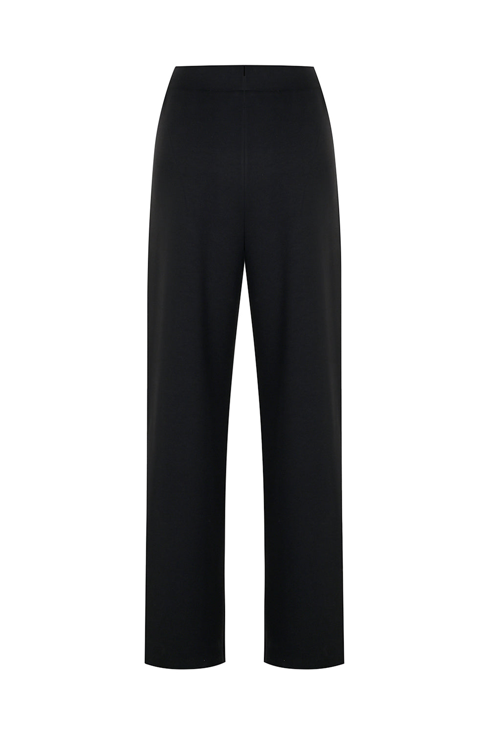 Vivienne Chic Comfort Knit Trousers - BLACK