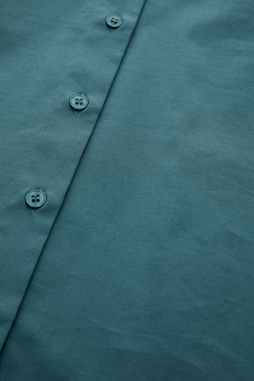 Long Sleeve Shirt with Back Pleats - DARK GREEN