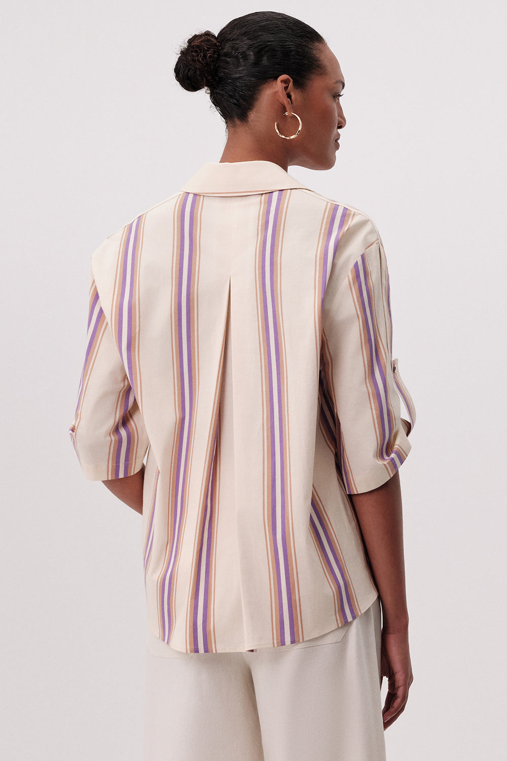 Melissa Short Sleeve Blouse - MULTI COLOR
