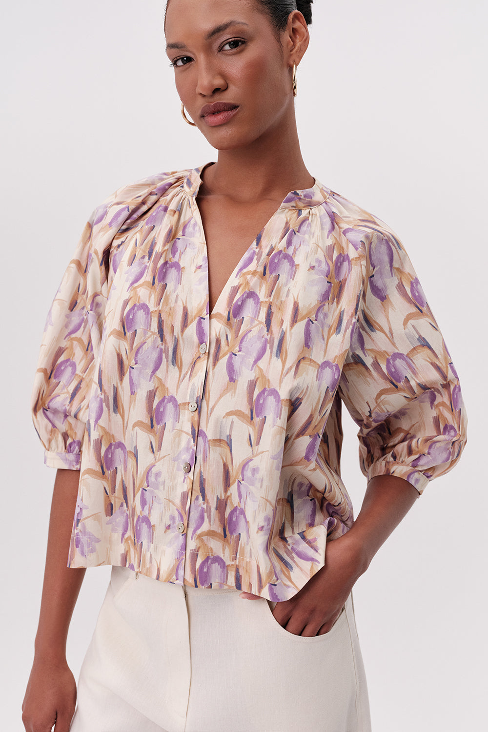Mandy Short Sleeve Shirt - MULTI COLOR