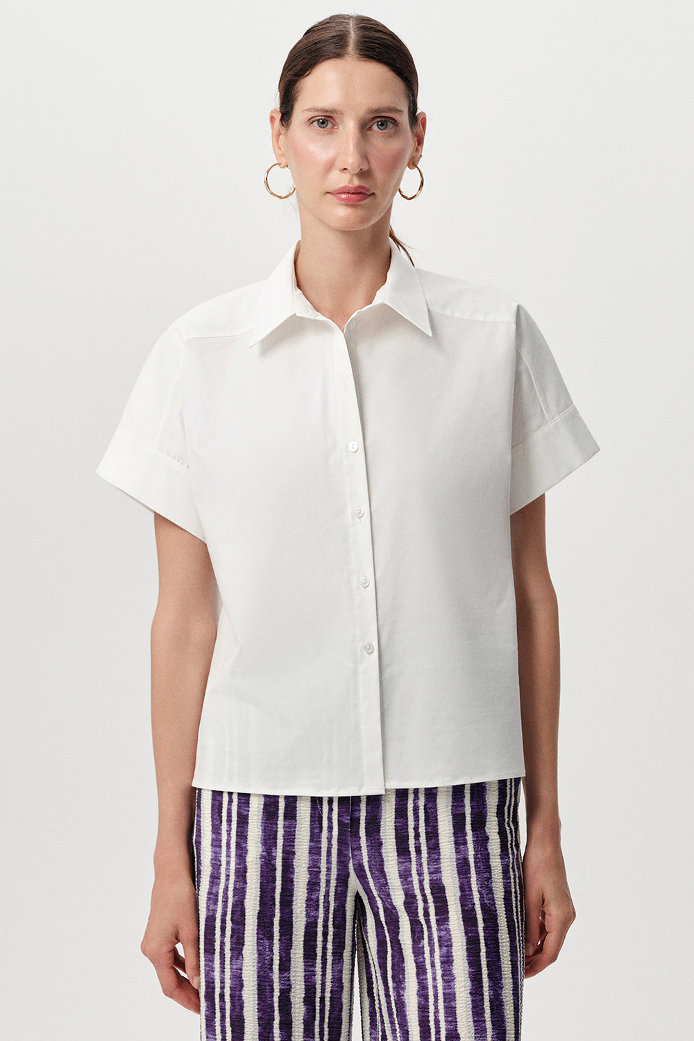 Tegan Short Sleeve Shirt - BONE
