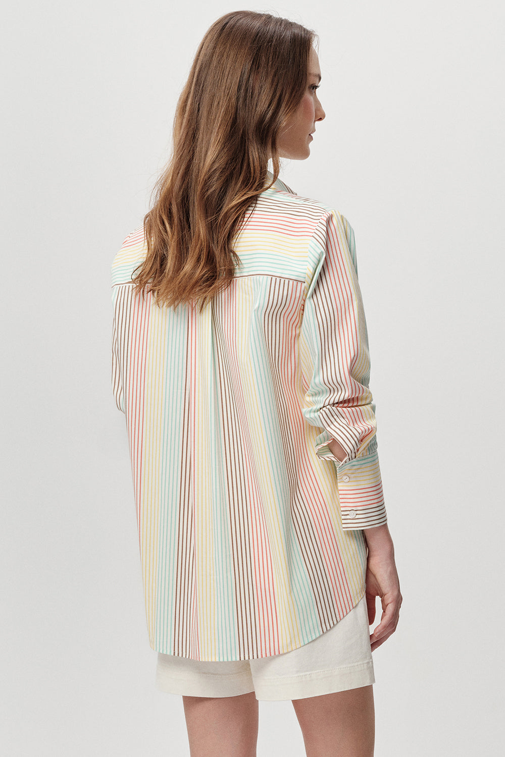 Short Sleeve Linen Shirt - MULTI COLOR