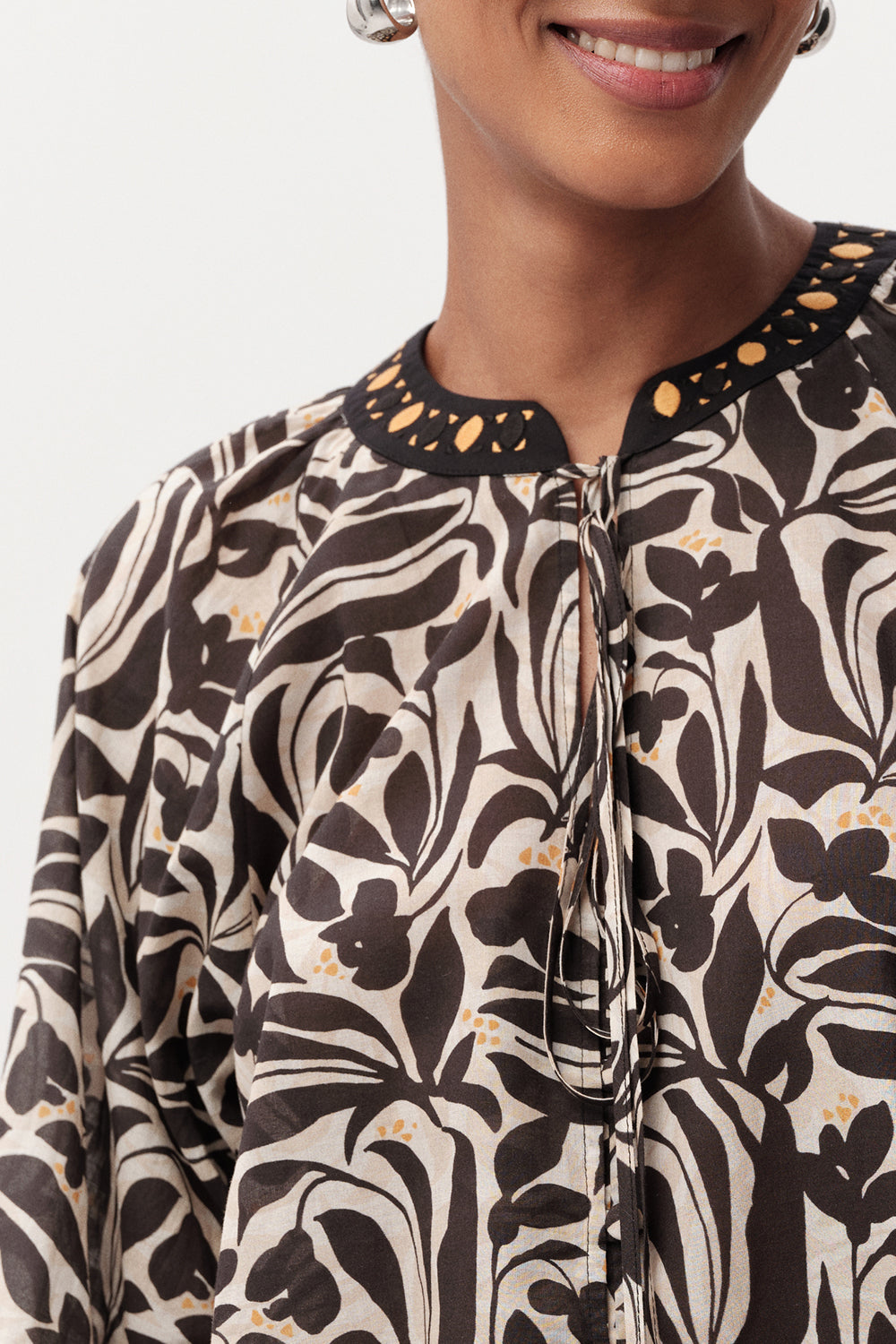 Bernadina Long Sleeve Blouse - MULTI COLOR
