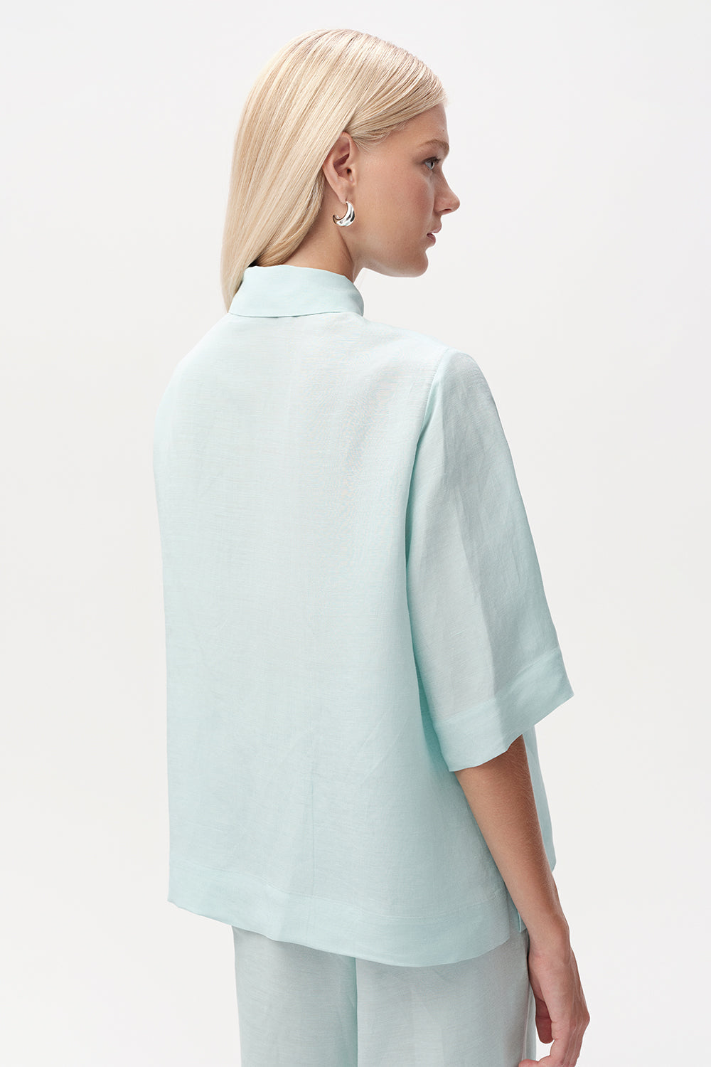 Calve Half Sleeve Shirt - TURQUOISE