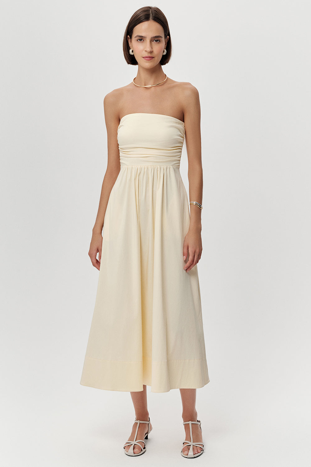 Violet Midi Dress - ECRU