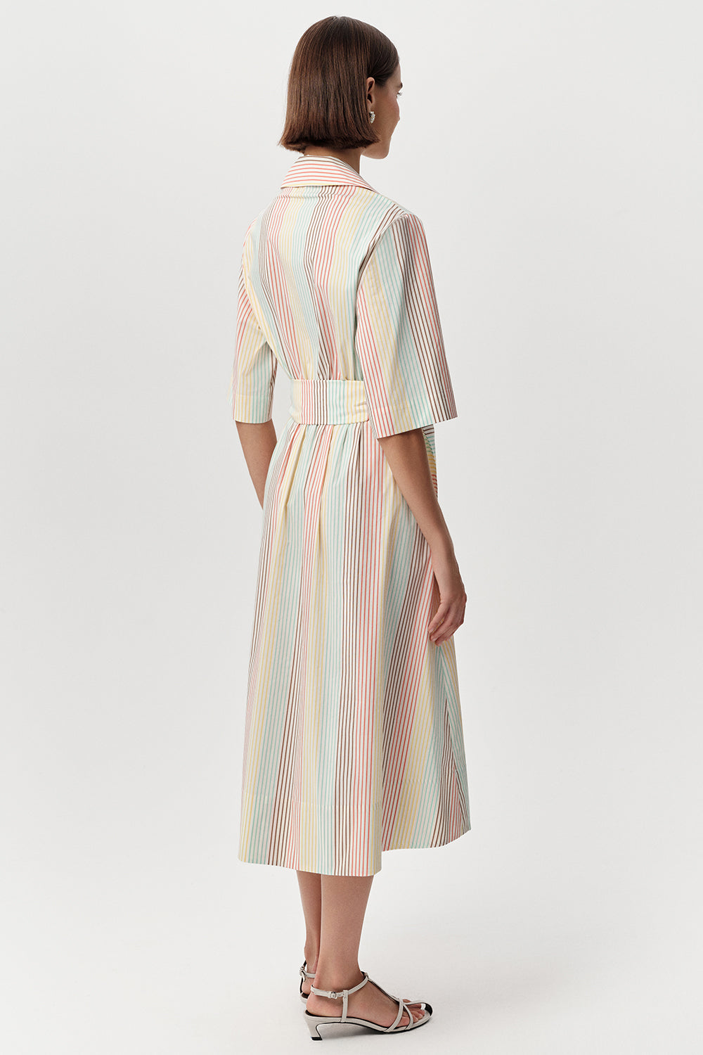Keitha Midi Shirt Dress - MULTI COLOR