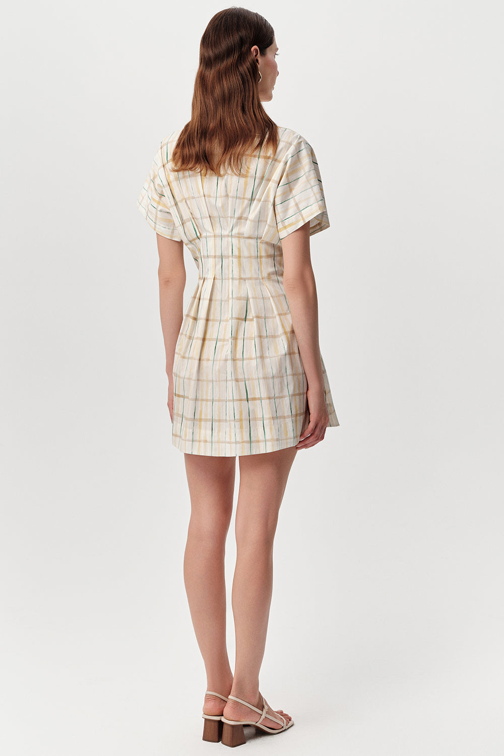Short Sleeve Mini Dress - MULTI COLOR