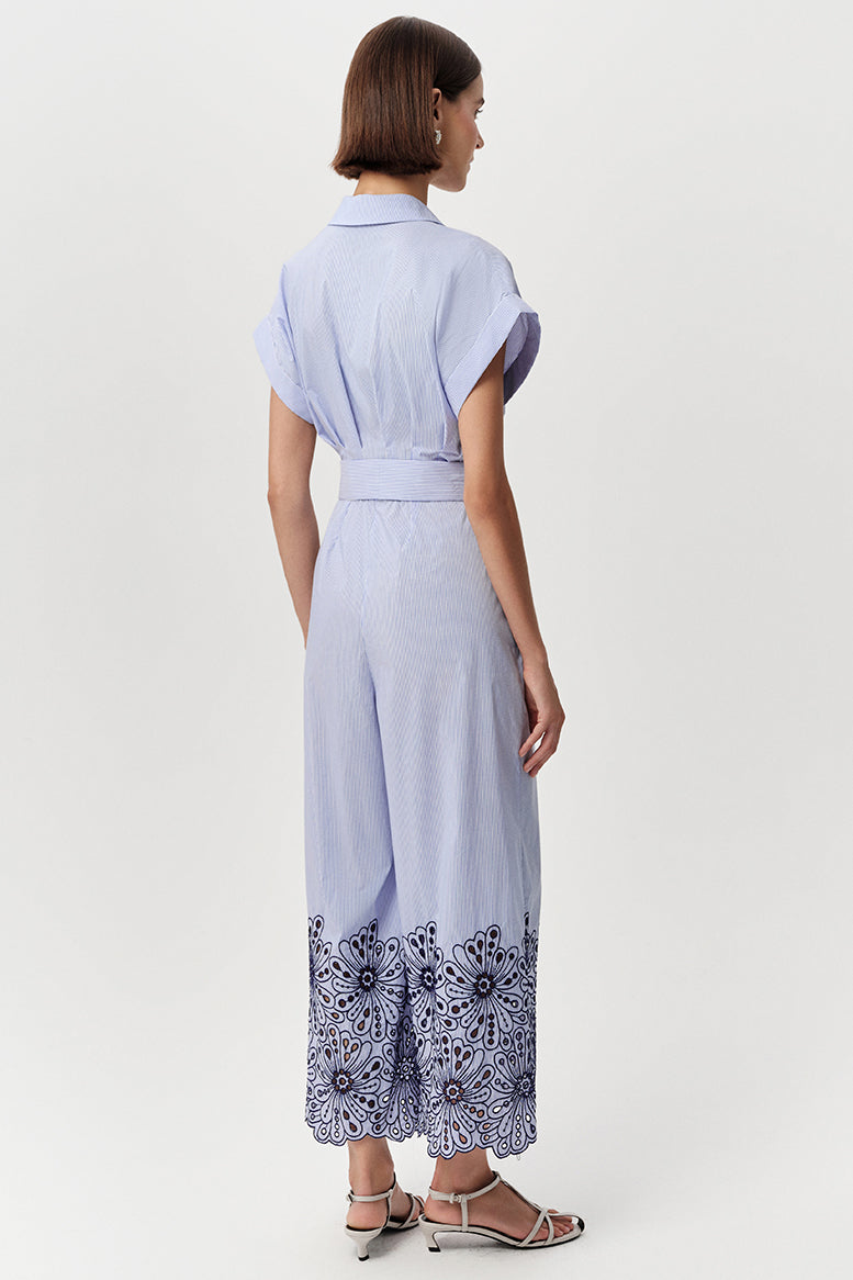 Short Sleeve Jumpsuit - MULTI COLOR