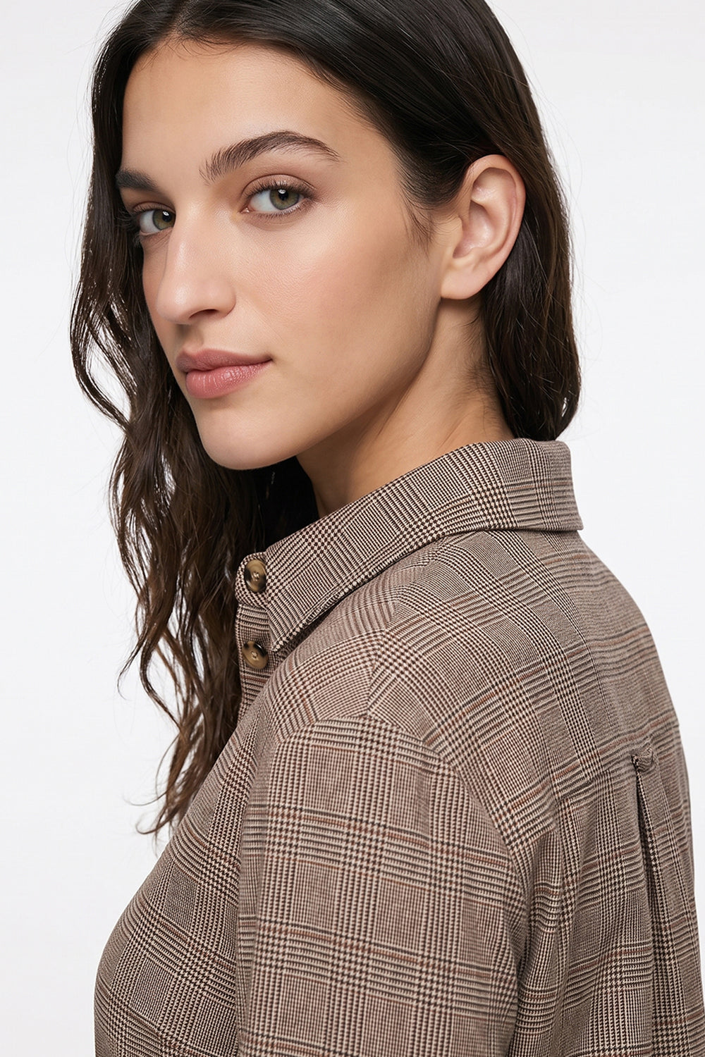 Long Sleeve Fitted Shirt with Cuffs - MULTICOLOR