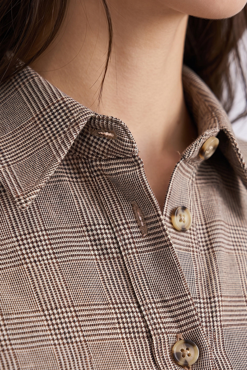 Long Sleeve Fitted Shirt with Cuffs - MULTICOLOR