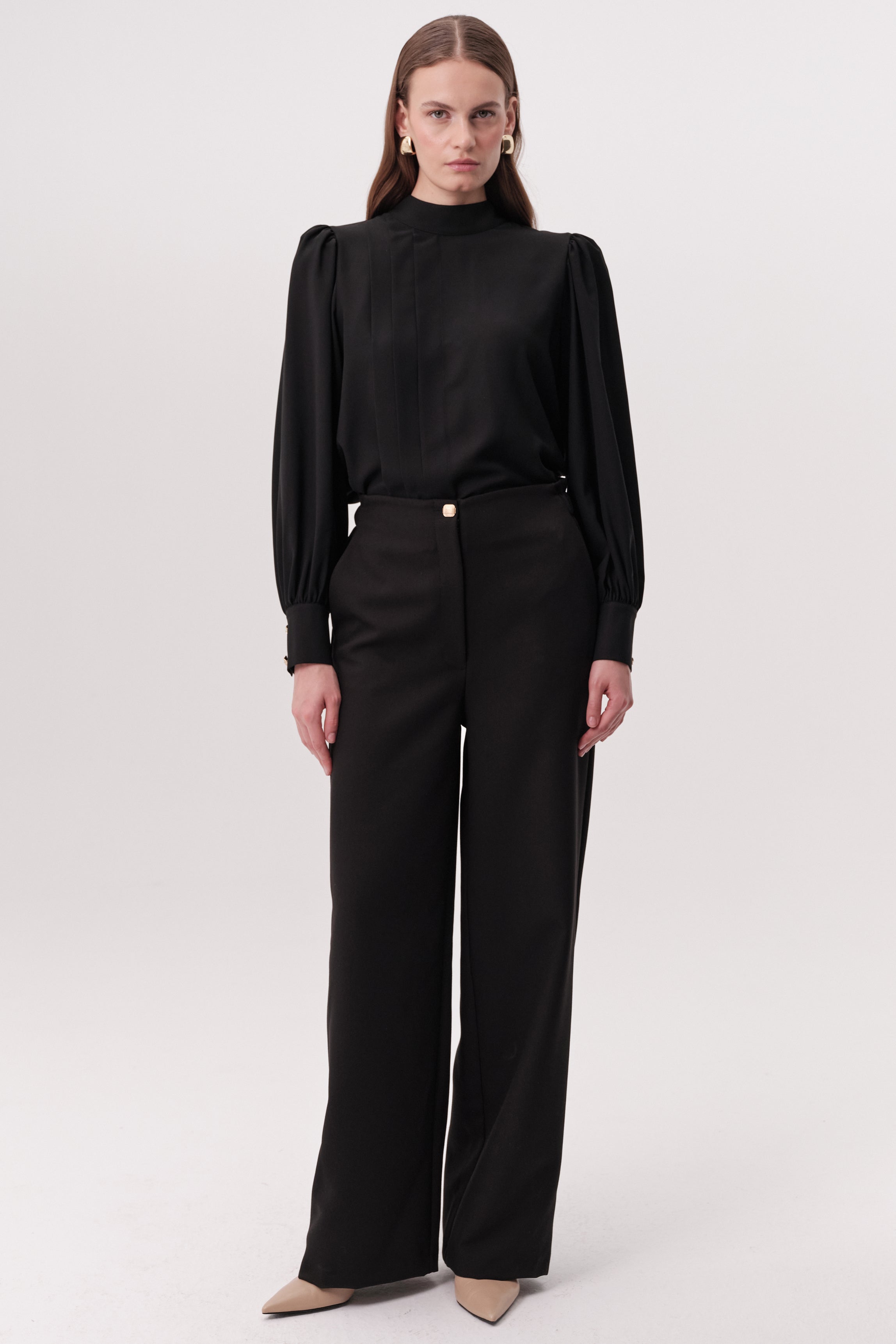 High Waist Wide-Leg Pants