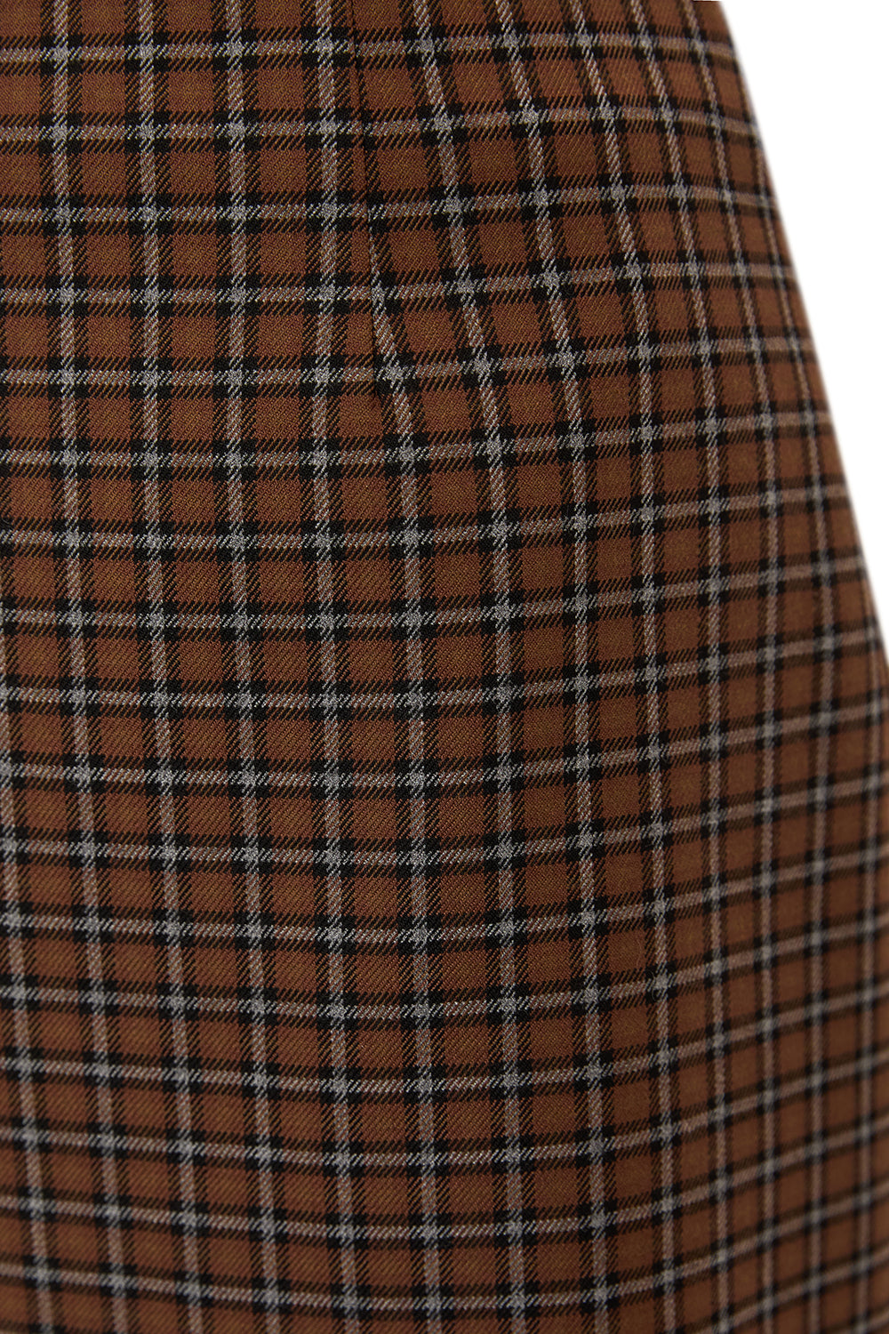 Playful Check Print Mini Skirt Without Belt
