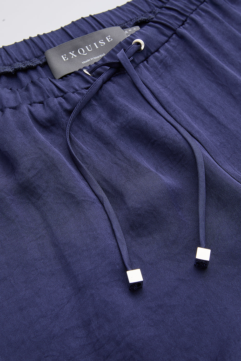 Wide Leg Pants - NAVY BLUE