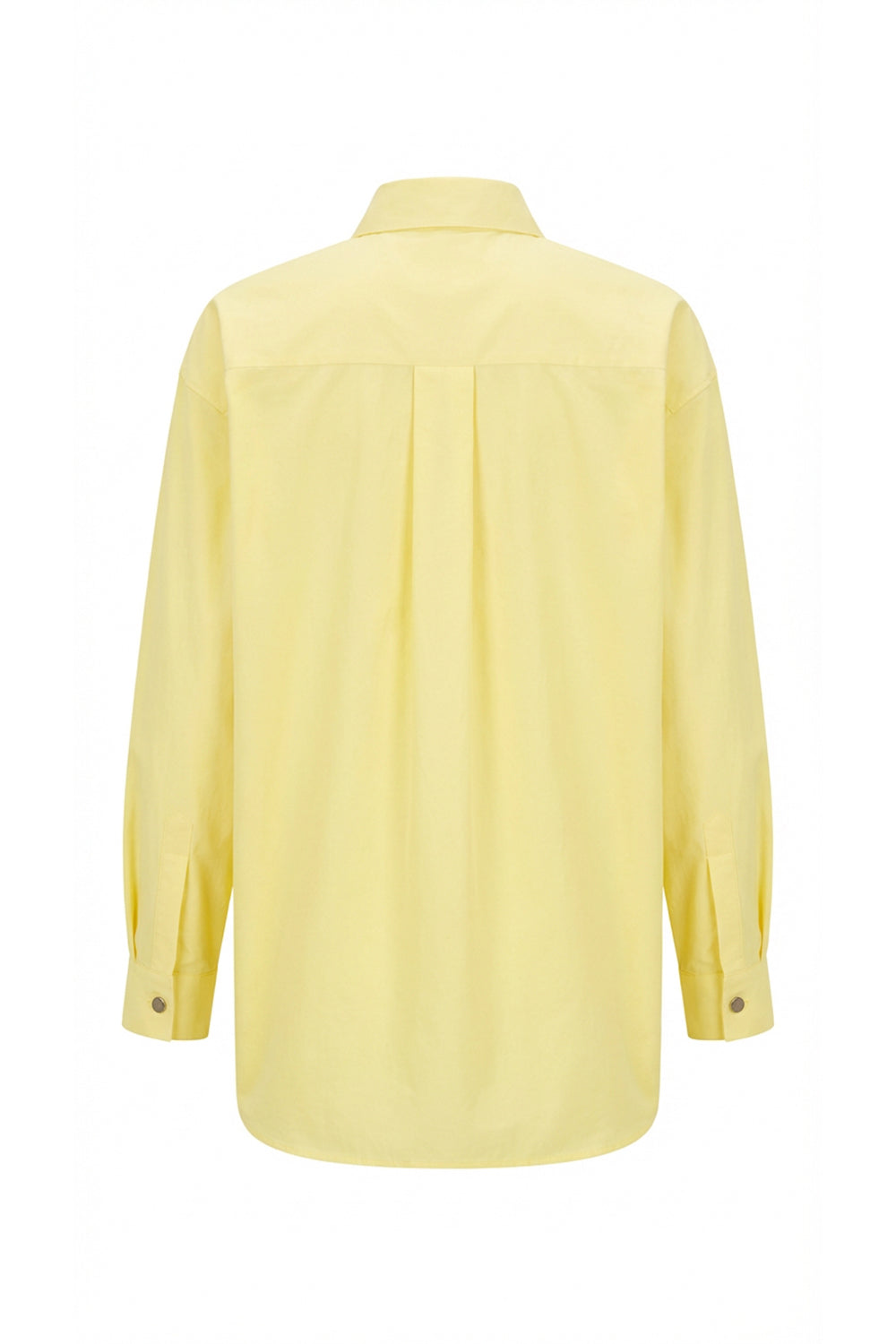 Bernetta Long Sleeve Cuffed Shirt - LIGHT YELLOW