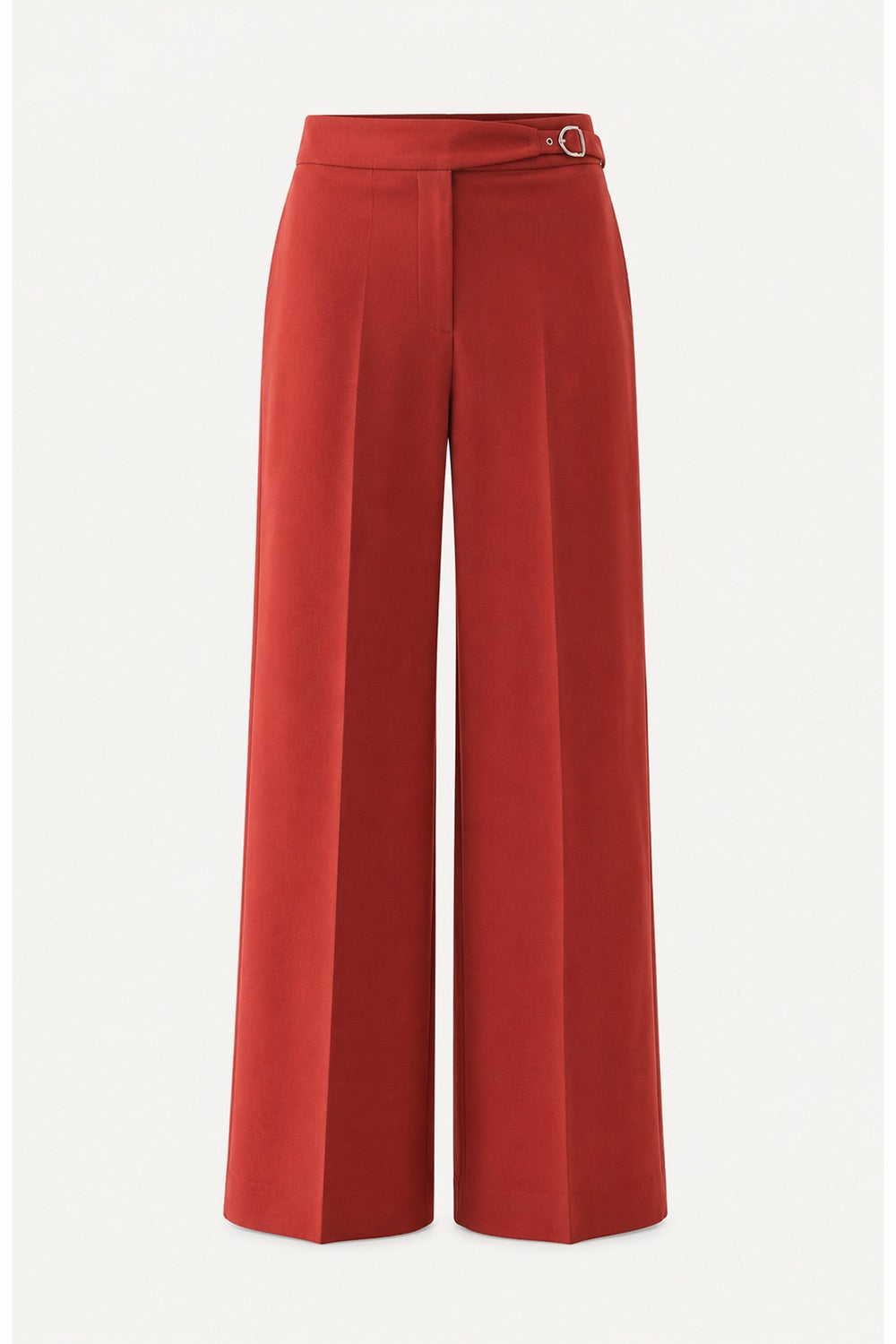Avayah Tailored Pocketed Pants - RED