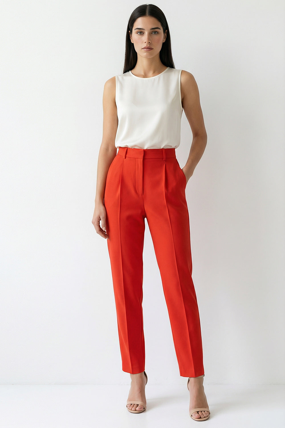 Slouch Trousers - Red