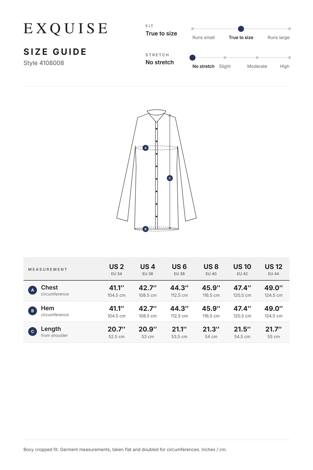 Size guide 4108008