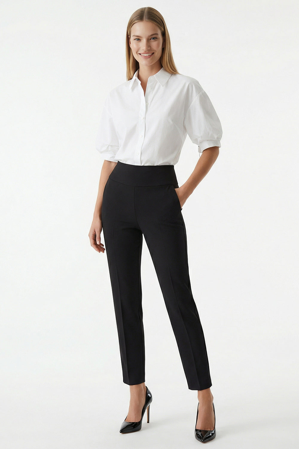 High Waist Tapered Pants