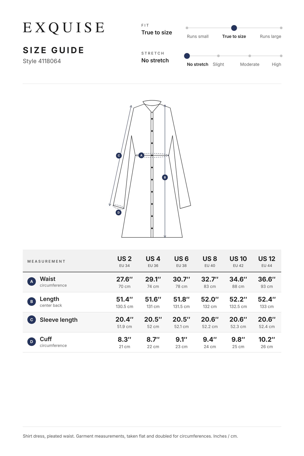 Size guide 4118064