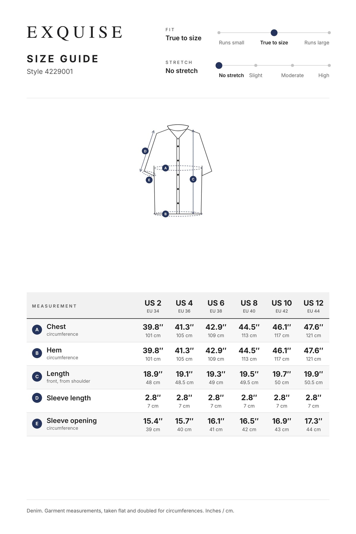 Size guide 4229001