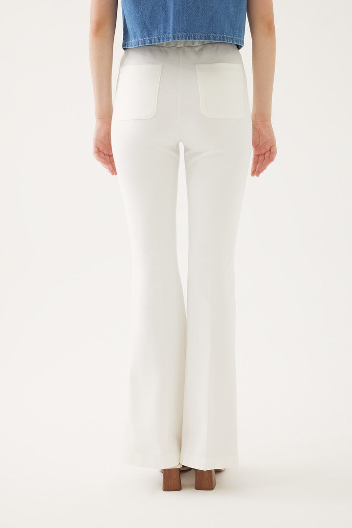 Flared Trousers - ECRU