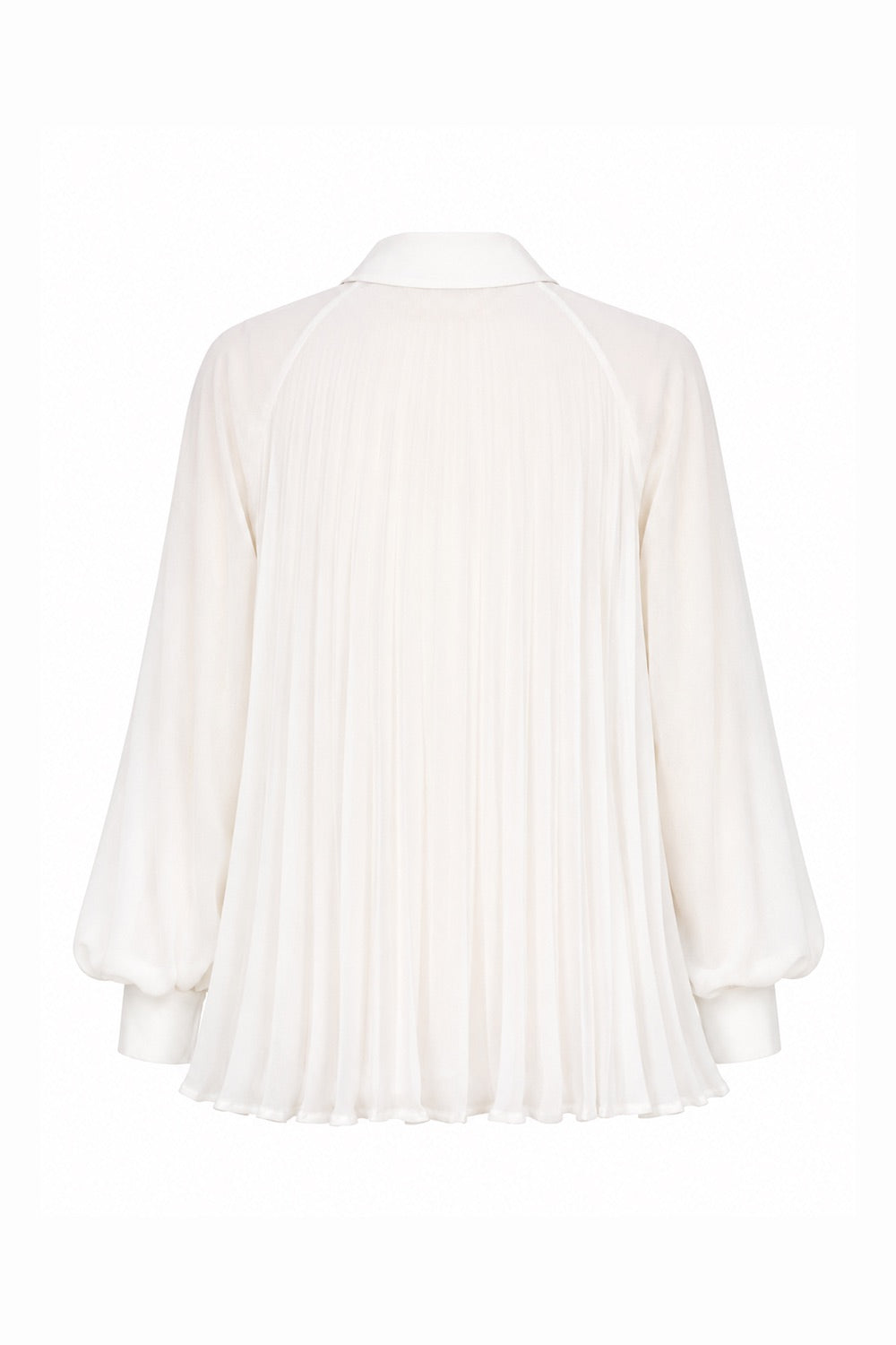 Keyla Long Sleeve Shirt with Buttoned Cuffs - Ecru